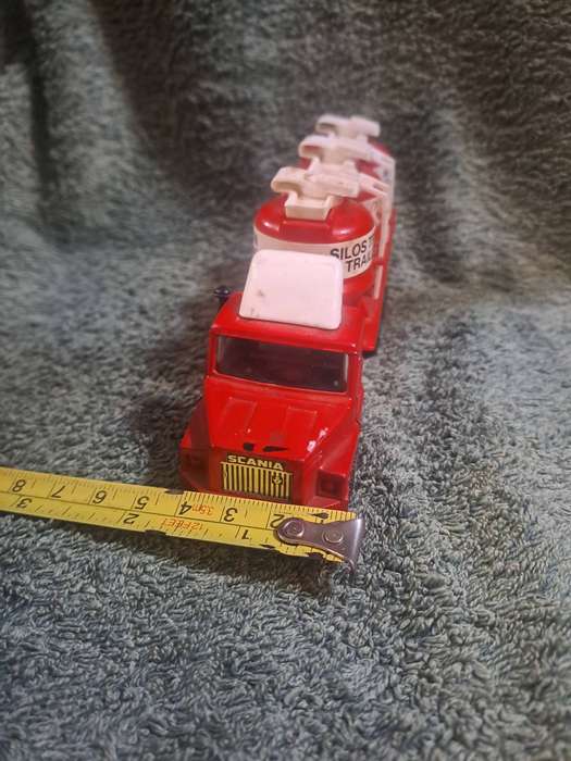 Corgi Juniors red scania truck