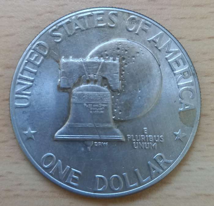USA Eisenhower dollar 1976 (x2) Type 2