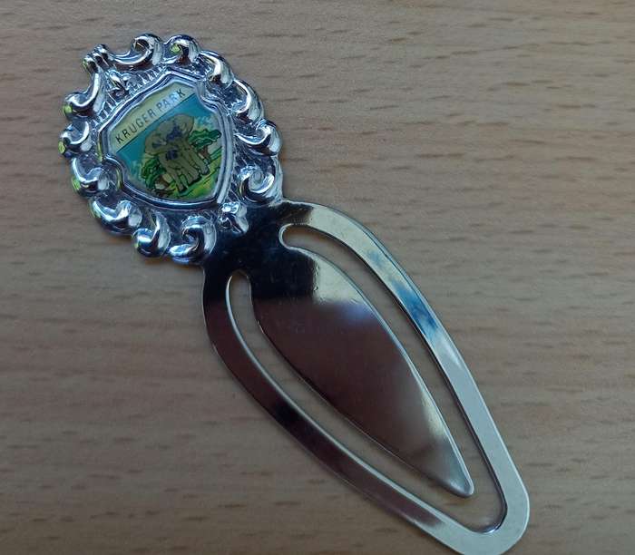 Vintage Kruger Park metal bookmark