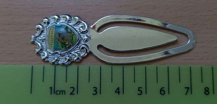 Vintage Kruger Park metal bookmark