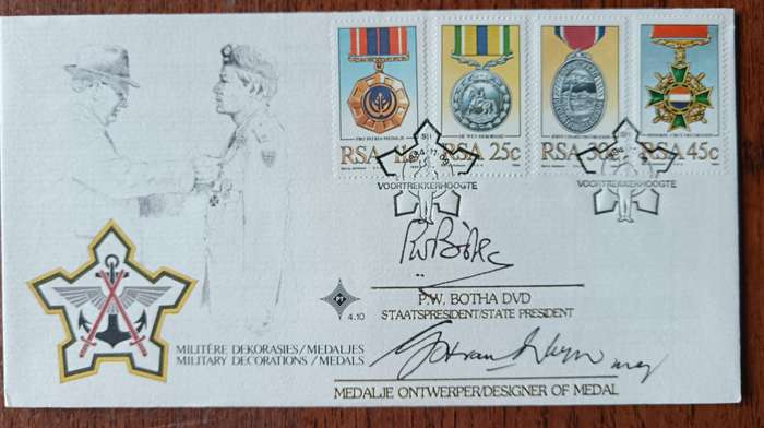 RSA 1984 lot of 3 military FDCs signed
