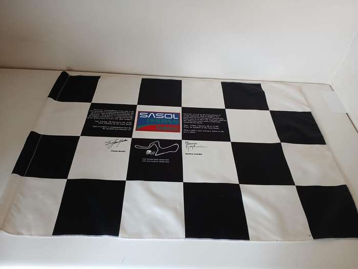 Chequered Flag Invite for the Launch of Sasol Jordan F1 at the Kyalami GP of 1992