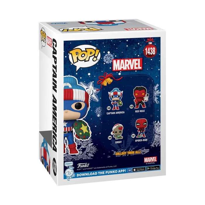 Funko POP! MARVEL HLDY S4 CAPTAIN AMERICA VIN FIG