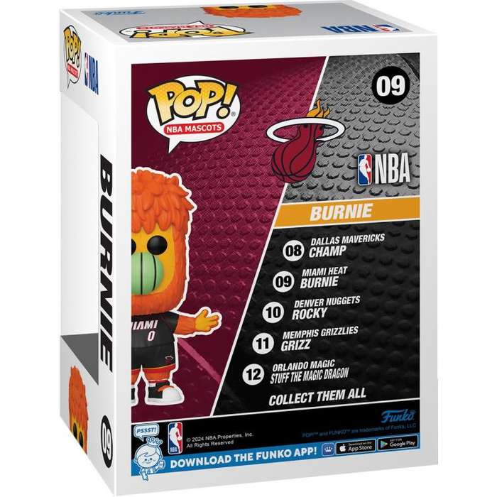 Funko POP! NBA MASCOTS MIAMI BURNIE VIN FIG