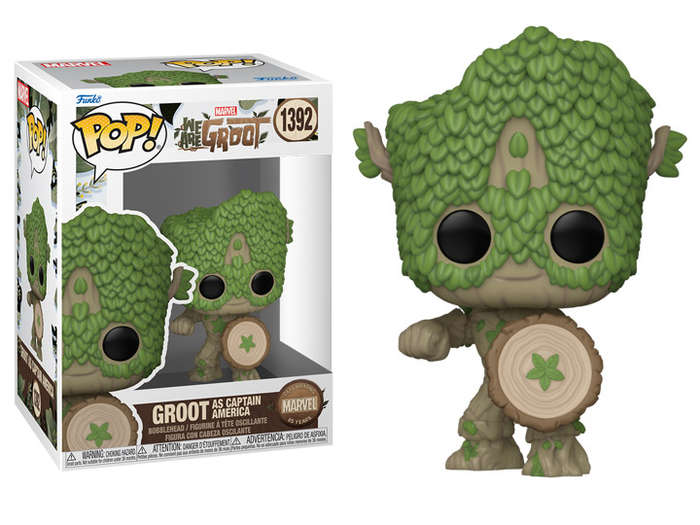 Funko POP! MARVEL WE ARE GROOT CAPTAIN AMERICA VIN FIG