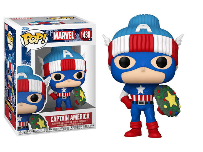 Funko POP! MARVEL HLDY S4 CAPTAIN AMERICA VIN FIG