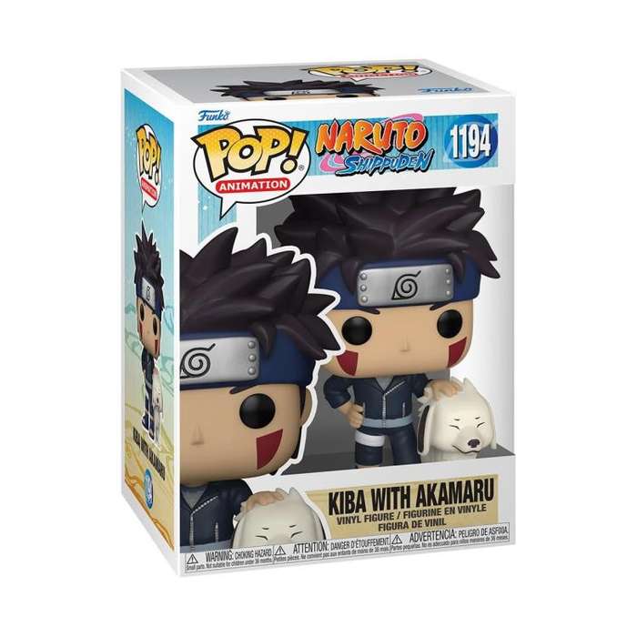 Funko POP! ANIMATION NARUTO KIBA W/ AKAMARU VINYL FIG
