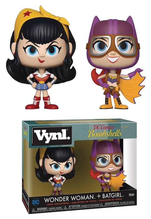 Funko VYNL DC BOMBSHELLS WONDER WOMAN & BATGIRL VIN FIG 2PK