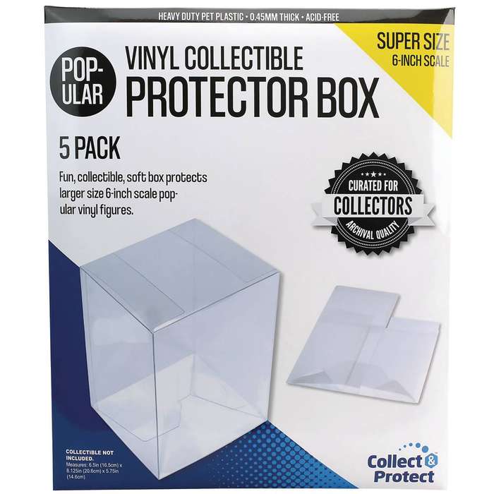 VINYL COLLECTIBLE 6IN SOFT COLLAPSIBLE PROTECTOR BOX 5 PACK