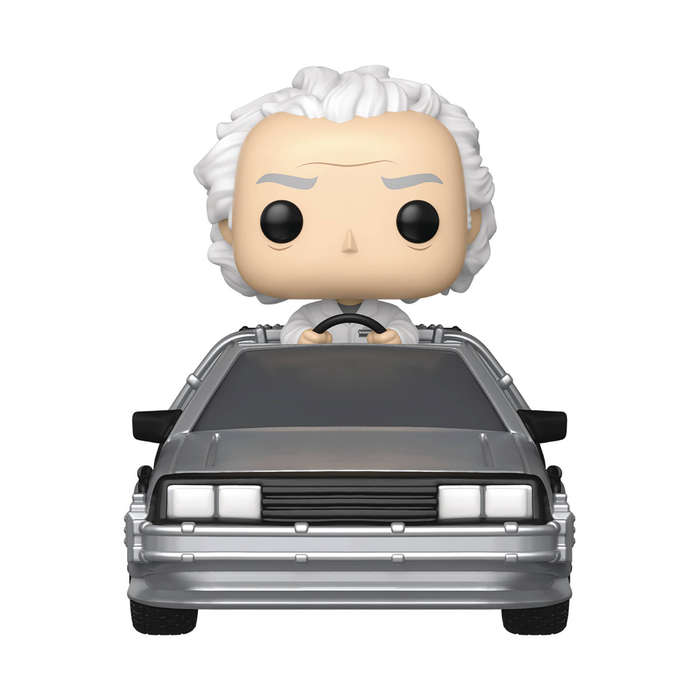Funko POP! RIDES DLX BACK TO THE FUTURE S5 DOC W TIME MACHINE FIG