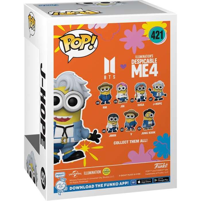 Funko POP! ROCKS BTS X MINIONS J HOPE FIG