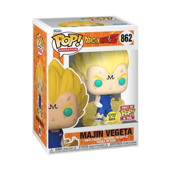 Funko POP&TEE DBZ MAJIN VEGETA(GW) Size L