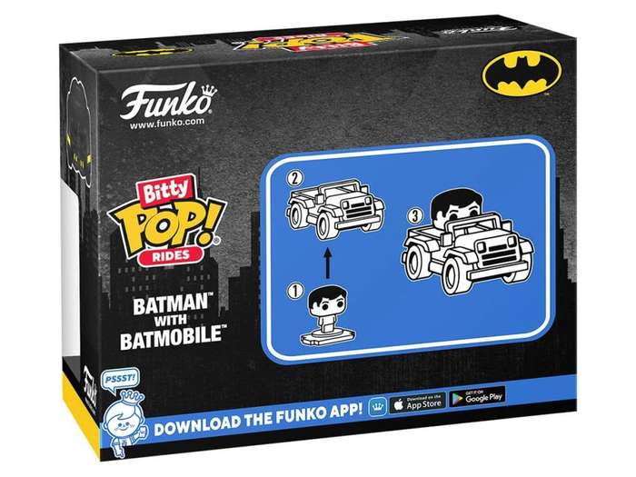Funko BITTY POP! RIDE DC BATMAN W/BATMOBILE