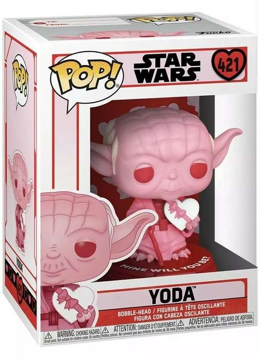 Funko POP! STAR WARS VALENTINES YODA W/ HEART VIN FIG