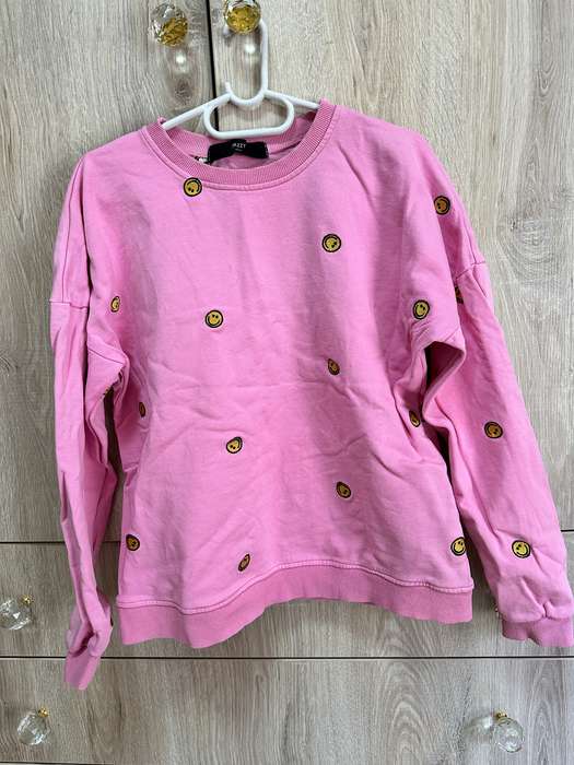PINK TRACKSUIT CAPRI PANTS WITH EMOJI DESIGN FOR GIRLS OR LADY SIZE S