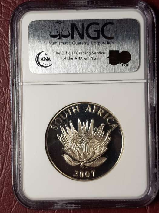 MS 64 RSA 2007 Silver R1 Nelson Mandela - NGC Graded