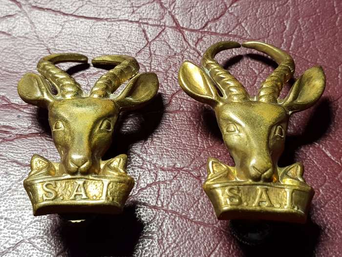 2 x SA Infantry Beret Badge