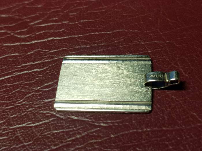 Lovely Genuine Solid Sterling Silver Pendant In Very Good Condition - [4,4 g]