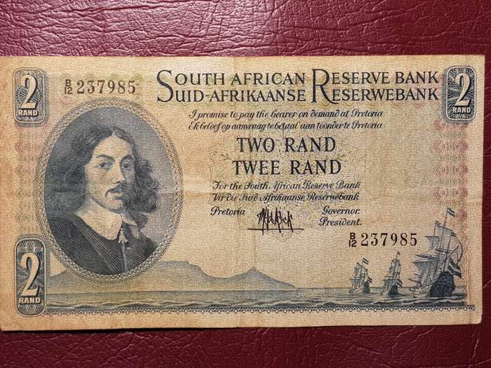 RSA Two Rand Note 1st issue 1961 - MH de Kock