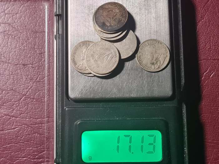 17,1 g Scrap SA UNION .800 Silver coins