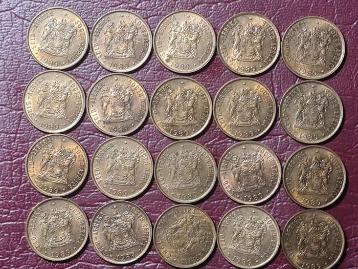 A Lot 20 RSA Bronze 1 Cents - Mint State