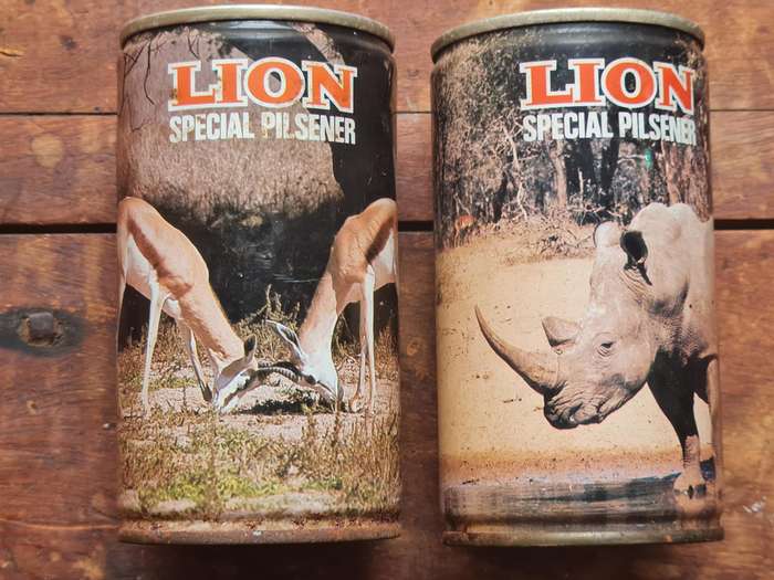 2 x SAB Collectable Beer Cans Of SA Wildlife.