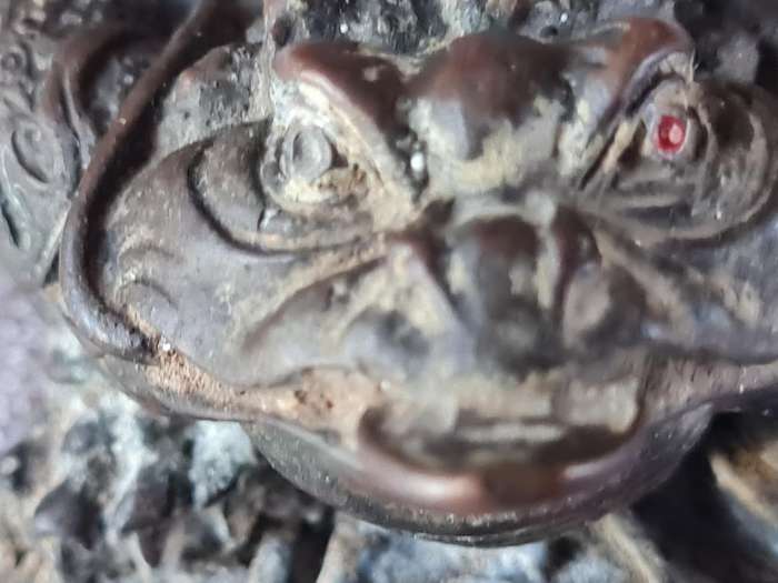 Heavy Bronze Money Frog.
