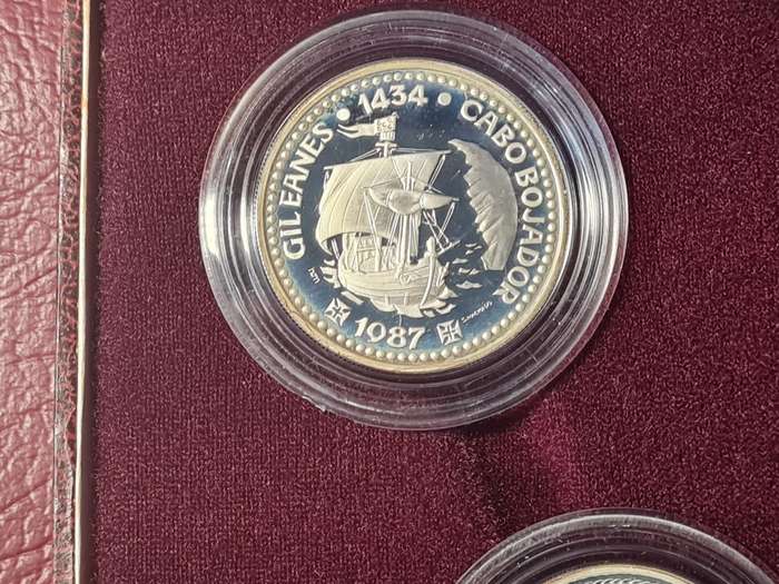 Portuguese Discovery Capsuled Proof Silver Commemorative Coin Set 1988