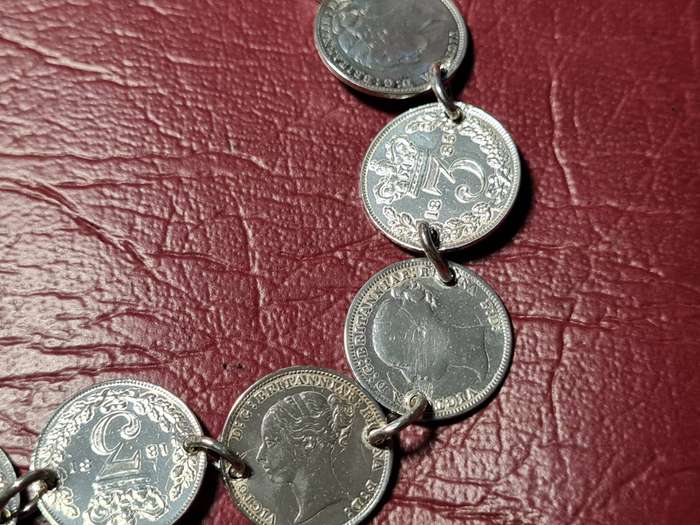 Lovely Genuine Solid Sterling Silver Bracelet In Very Good Condition - [16,65 g]*