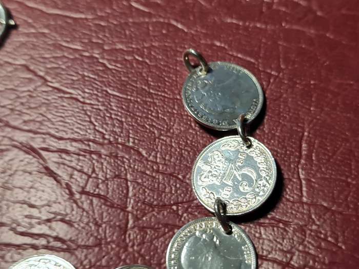 Lovely Genuine Solid Sterling Silver Bracelet In Very Good Condition - [16,65 g]*