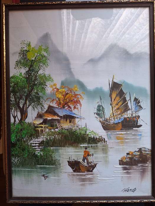 Original oil painting on canvas from Cheng(David) from Hong Kong (31cm x 41 cm)