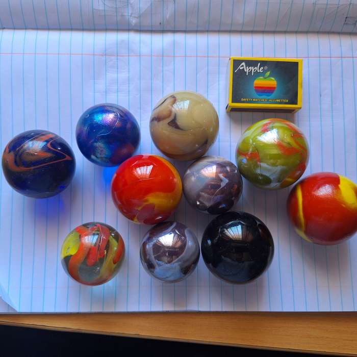 10 x Large marbles in great condition