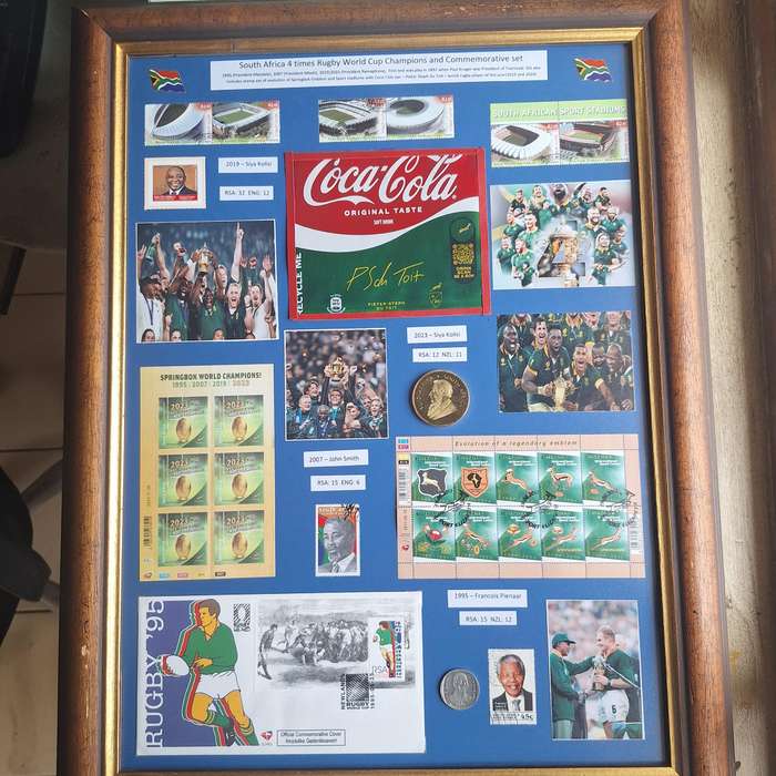 South Africa 4 x Rugby world cup historical set