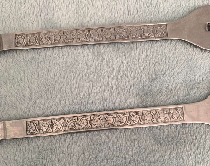 Vintage Stainless Steel Salad Servers