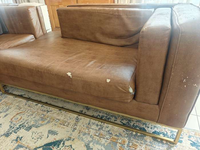 Bradley L-Shaped sofa suite Rosegold