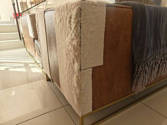 Bradley L-Shaped sofa suite Rosegold