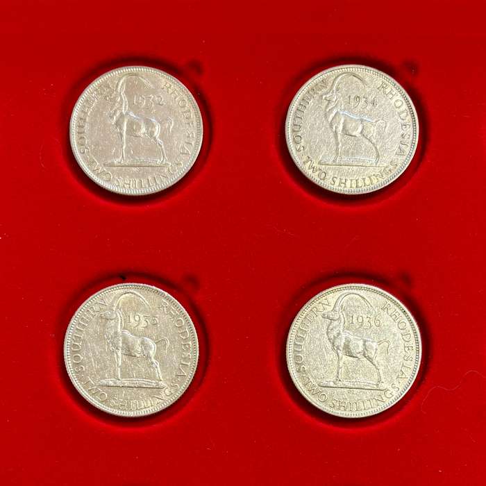 Higher Grade S. Rhodesia Silver Florins (32, 34, 35, 36) - BID PER COIN
