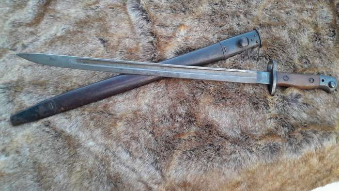 P1907 Wilkinson lee Enfield bayonet ww1 era SAP stamped