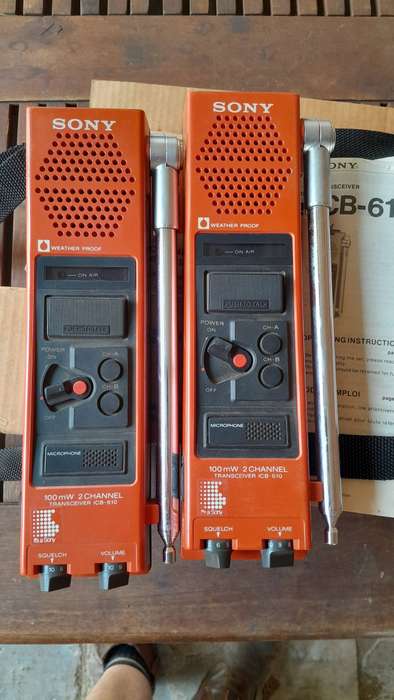 Sony ICB-610 transceiver radios x 2
