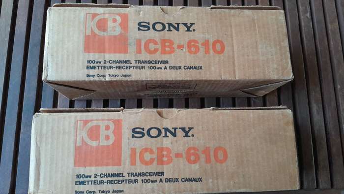 Sony ICB-610 transceiver radios x 2