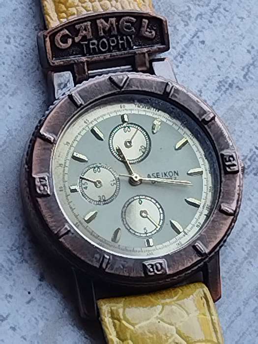 MENS ASEIKON CAMEL TROPHY WATCH IN EXCELLENT WORKING CONDITION