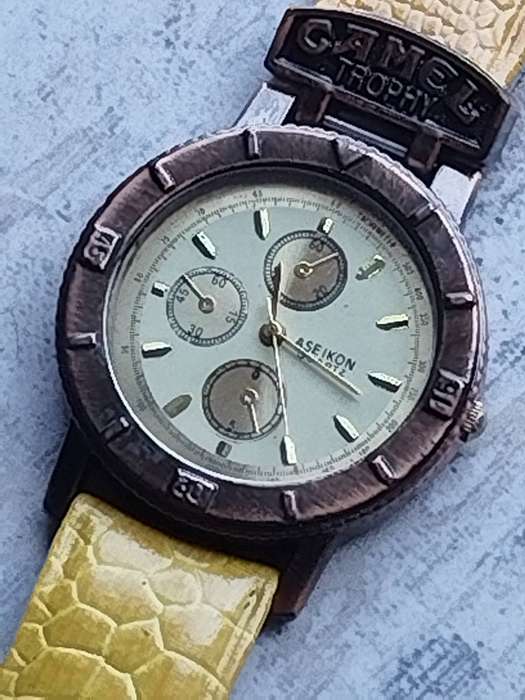 MENS ASEIKON CAMEL TROPHY WATCH IN EXCELLENT WORKING CONDITION