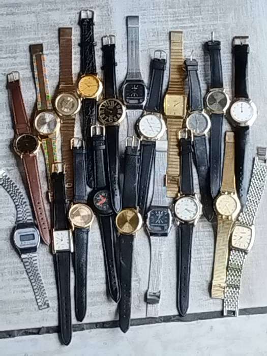 MENS WATCH COLLECTION FOR SPARES OR REPAIRS ALL COMPLETE WITH STRAPS - BIDDING FOR ALL 20 PIECES