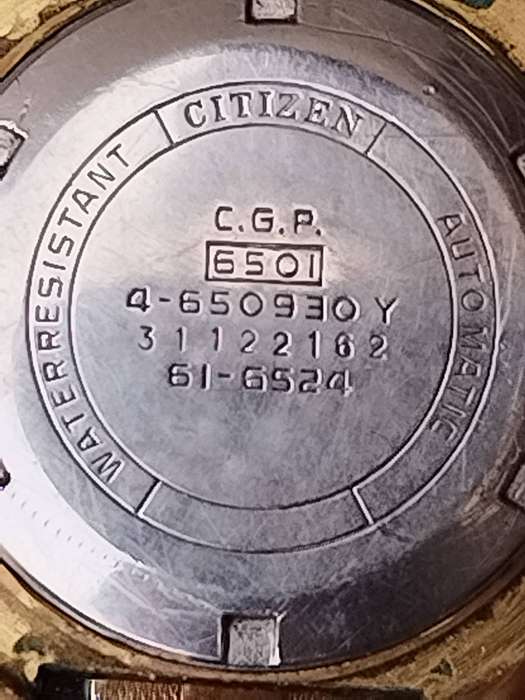 MENS VINTAGE 1970's CITIZEN CGP6501 AUTOMATIC GOLD WATCH - UNTESTED SELLING FOR SPARES OR REPAIRS
