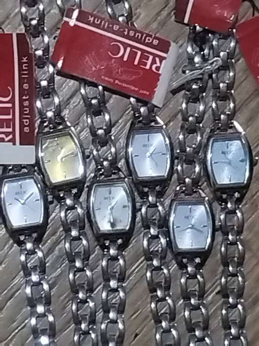 6 X LADIES RELIC BY FOSSIL  WATCHES - NOT WORKING BIDDING FOR ALL 6 WATCHES