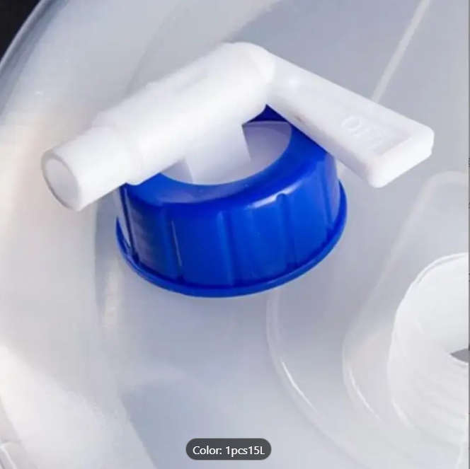 15L Collapsible Water Container with Faucet - Leakproof, Portable & Durable Camping Emergencies etc