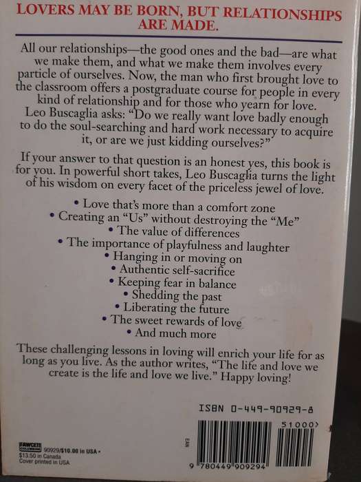 BORN FOR LOVE by Leo Buscaglia