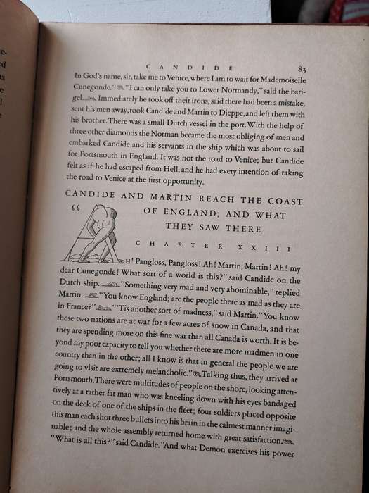 C A N D I D E  by Jean Francois Marie  Arouet de Voltaire