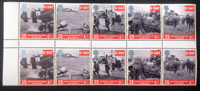 GREAT BRITAIN D DAY COMMEMORATION SHEET