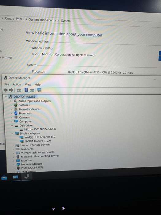 Lenovo ThinkPad P52 8th Gen Hexa Core i7 64GB DDR4 512GB SSD Quadro Graphics